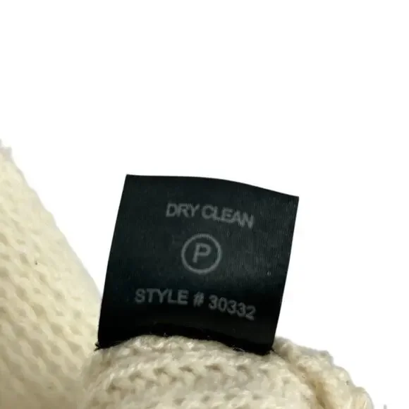 360 Cashmere Cream Cashmere Collared Sleeveless Knit Sweater Tank M - Picture 6 of 6